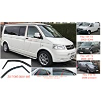 2x Deflectores de Aire V W Transporter T5 2003-2015 Caravelle Multivan Derivabrisas ajuste interior protección sol…